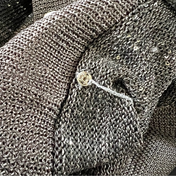 NWT Sportsworks Studio Off-Shoulder Sequin Dressy Sweater - Picture 9 of 14